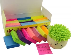 Infinite Love משחקים ופעילויות Post-It Sticky Notes Pop Up Memo Reminder Neon Colors 2400 24 Pads 100 Sheets