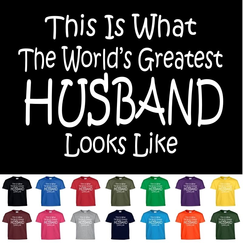 Infinite Love מתנות לבישות Worlds Greatest HUSBAND Fathers Day Birthday Christmas Groom Gift Dad T Shirt